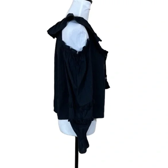 NWT Rebecca Minkoff “Pippa” Cold Shoulder Ruffle Blouse - Picture 7 of 13